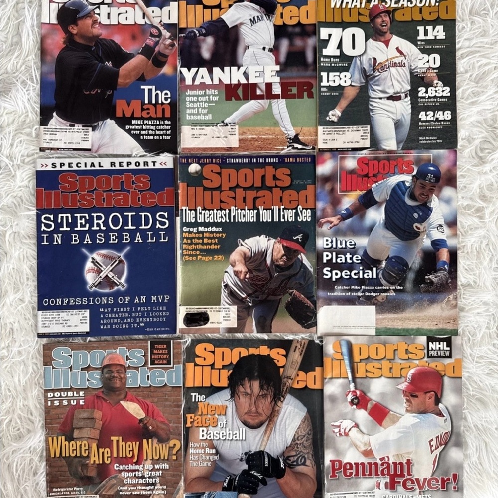 Sports Illustraded MLB Editions Lot Of 9